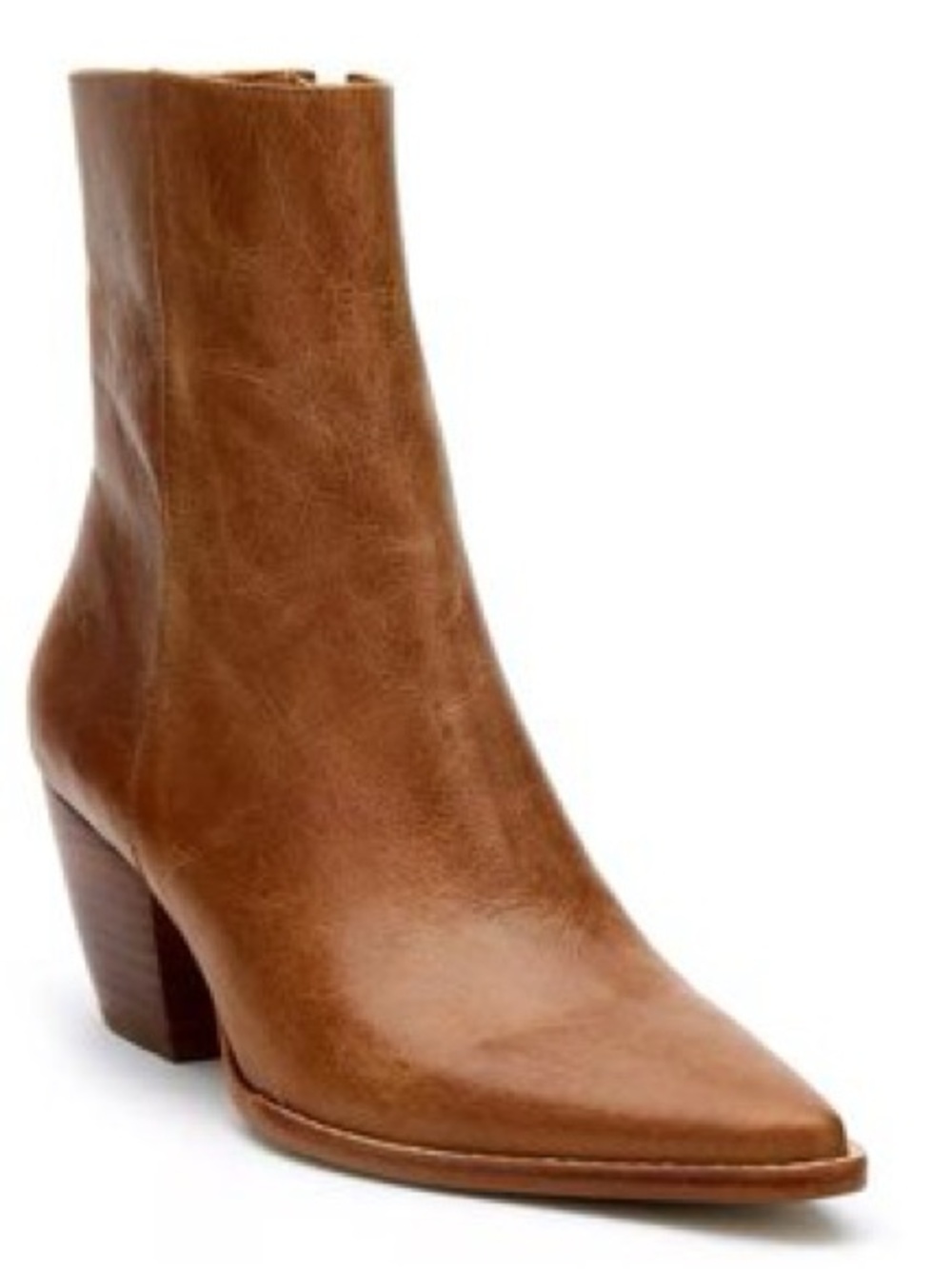 Brand New Matisse Caty Brown Leather Pointed Toe Ankle Boot